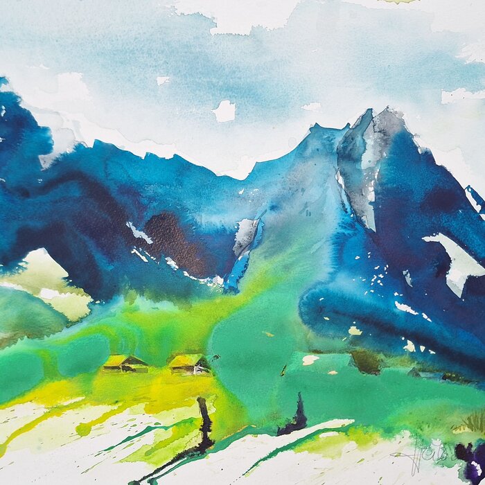 Aquarell-Bild der Künstlerin Heike Wölfel